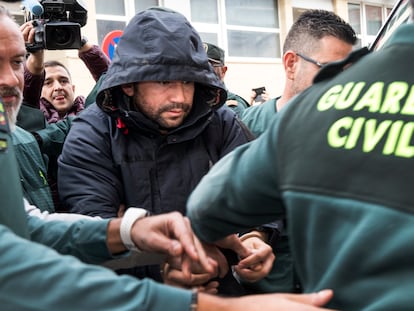 Jorge Ignacio Palma, al entrar en los juzgados de Alzira, el 6 de diciembre de 2019.