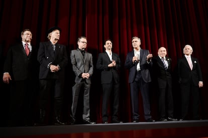 John Goodman, Bill Murray, Matt Damon, Grant Heslow, George Clooney, Harry Ettlinger, Robert Edsel