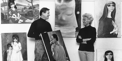 Margaret Keane y su marido, Walter, en 1965.