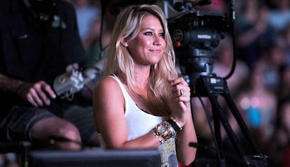 Anna Kournikova, en un concierto en San Antonio, Texas.