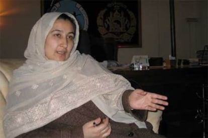 Masuda Yalal, ministra afgana para Asuntos de la Mujer.