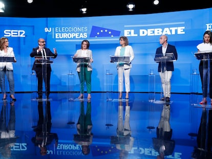 Debate electoral de los candidatos a las elecciones europeas organizado por EL PAÍS, Cadena SER y El HuffPost.