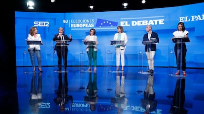 Electoral debate of the candidates for the European elections organized by EL PAÍS, Cadena SER and El HuffPost.