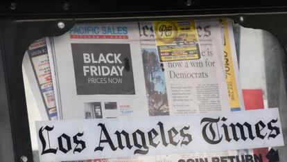 Un anuncio del 'Black Friday' en Los Angeles Times.