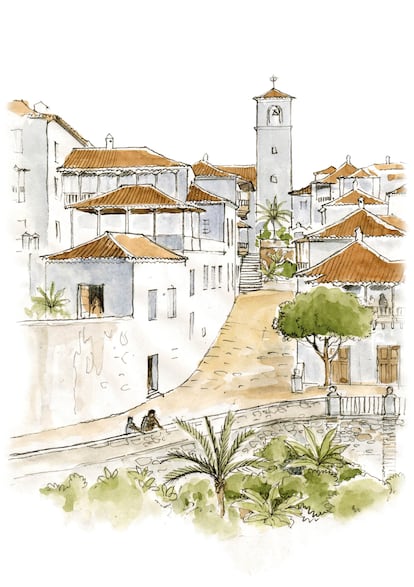 Ilustración de Villa Erques, en Tenerife.