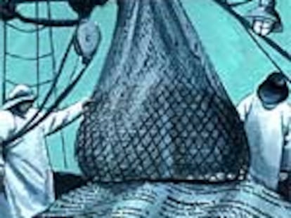 Ilustración de pescadores