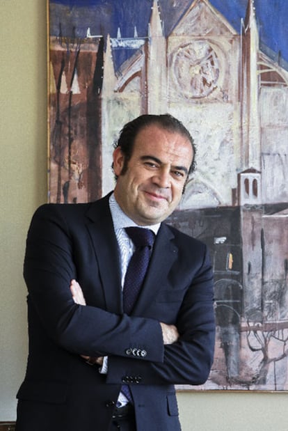 Gabriel Escarrer Jaume en su despacho de Palma de Mallorca.