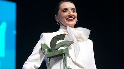 Luz Casal, durante la ceremonia de los Ondas 2022.