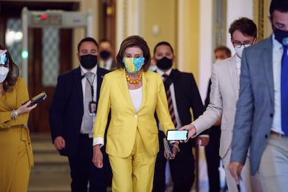 presidenta de la Cámara de Representantes Nancy Pelosi en el Capitolio, Washington