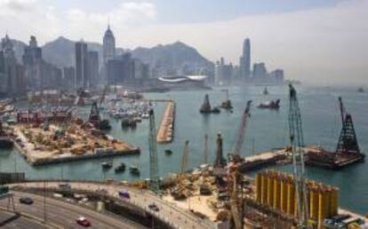 Vista general del puerto de Hong Kong. EFE/Archivo