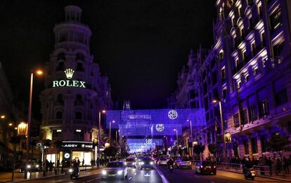 Iluminaci&oacute;n navide&ntilde;a de la Gran V&iacute;a. 