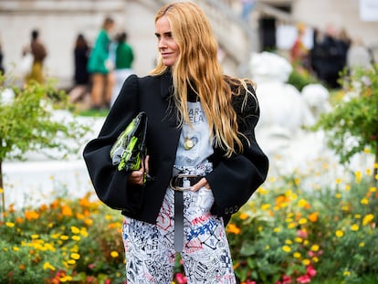 La catalana Blanca Miró a la salida del desfile de Margiela.