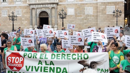 Protesta de la PAH Barcelona