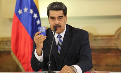 Maduro, en una reunión del Consejo de Defensa de la Nación en Caracas.