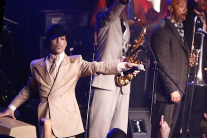 Prince en el Festival de Jazz de Montreux en Suiza, en 2007. 