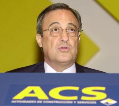 El presidente de ACS, Florentino Pérez, en una imagen de archivo.