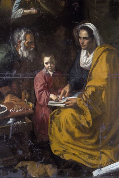 El lienzo inédito atribuido a Velázquez <i>La educación de la Virgen.
John Marciari.</i>