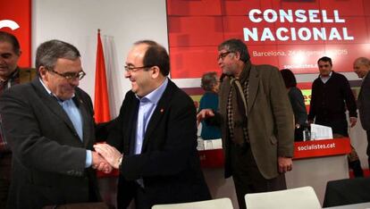 Miquel Iceta i Àngel Ros.