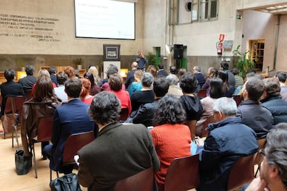 Presentación del informe “Transformar la ciudad a través de la inversión de impacto”, en el Impact Hub de Madrid.