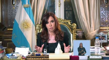 La presidenta Cristina Fernández, el 2 de abril pasado.