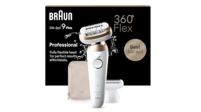 regalos de navidad segn presupuesto: depiladora elctrica Braun con cabezal flexible y autonoma de 50 minutos.