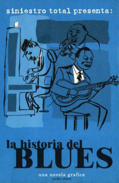 Portada del tebeo colectivo 'La historia del blues', sobre las aventuras de Jack Griffin, editado por Under Comic.