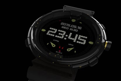 Smarwatch con fondo negro