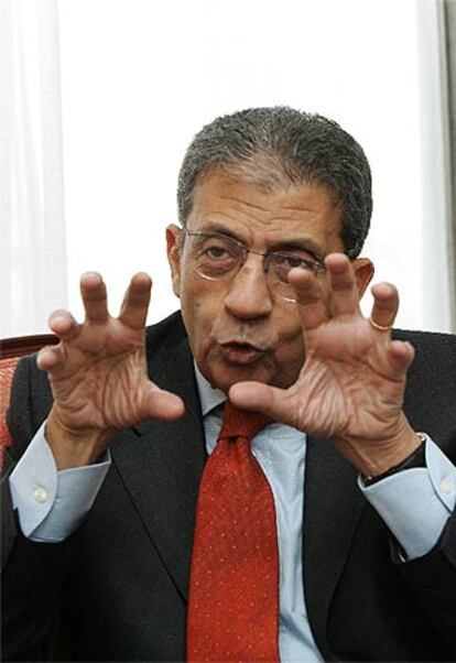 Amer Musa, secretario general de la Liga Árabe.