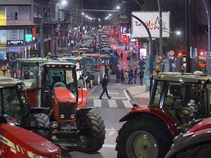 Protesta por las calles de Murcia. 