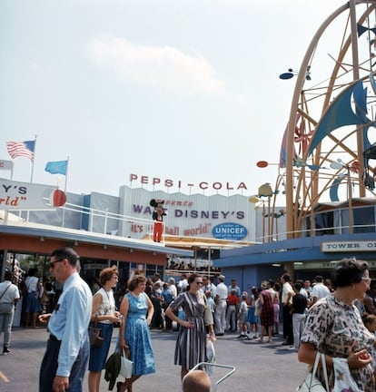 La atracción original estaba en Flushing Meadows en Queens Nueva York.