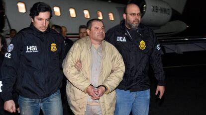 El Chapo, reci&eacute;n llegado a Estados Unidos tras su extradici&oacute;n