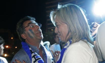 El empresario Enrique Ortiz y Sonia Castedo en 2010.