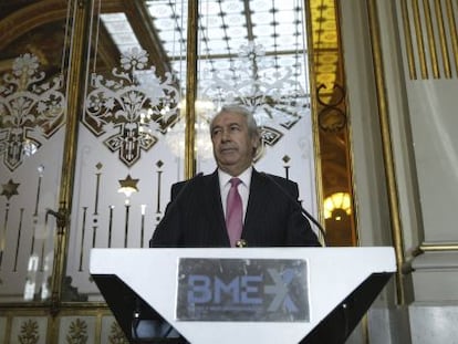 El presidente de Bolsas y Mercados Espa&ntilde;oles (BME), Antonio Zoido, en una imagen de archivo.