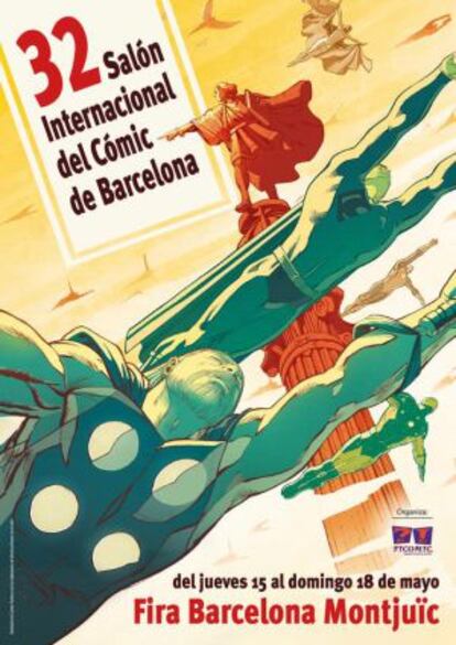 Cartel de Carlos Pacheco de la 32ª edición del Salón del Cómic de Barcelona.