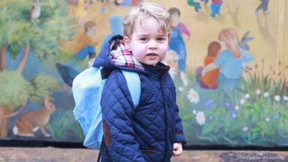 Primer día de colegio de Jorge.