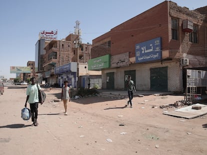 Shops closed in Khartoum, the capital of Sudan, on Tuesday.