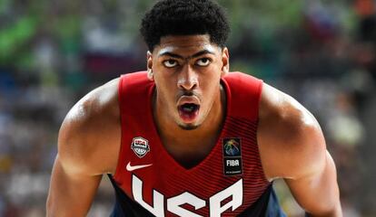 Anthony Davis, con la selección de EE UU