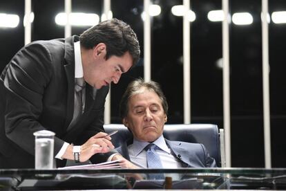 O presidente do Senado, Eunício Oliveira (MDB).