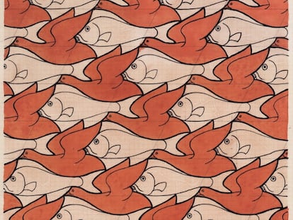 'Pájaros y peces', de M. C. Escher.