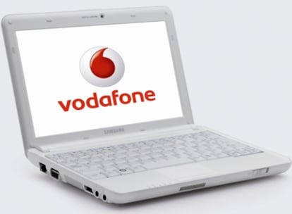 Vodafone ofrecé este miniportátil con conexión a Internet de alta velocidad.