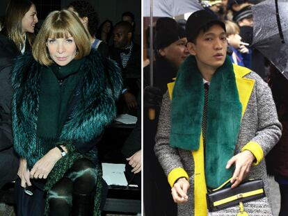 Duelo de estolas verdes en el desfile de Jason Wu: ¿Anna Wintour o BrianBoy?