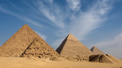 Las pirámides de Guiza (Egipto) están reconocidas como Patrimonio de la Humanidad por la Unesco.