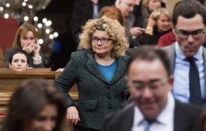 La exdiputada Marina Geli, en el Parlamento de Cataluña.