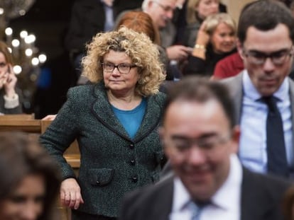 La exdiputada Marina Geli, en el Parlamento de Cataluña.