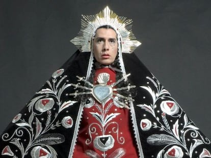 Retrato de Giuseppe Campuzano como Virgen Dolorosa.