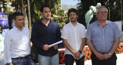 Los líderes de las cuatro formaciones; Bernal, Díaz, Nuñez y Piña.