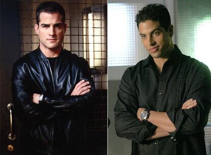 Los actores de CSI George Eads (izquierda) y Adam Rodriguez.