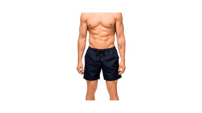 Quick-drying swimsuit on white background.