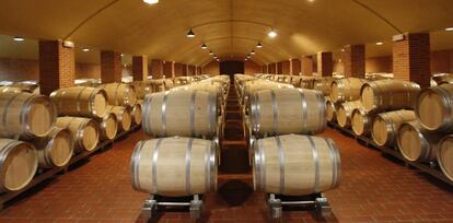 La bodega de Vega Sicilia, en Valbuena de Duero, Valladolid.