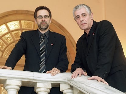 Los periodistas de la SER Rodolfo Irago (izquierda) y Daniel Anido.